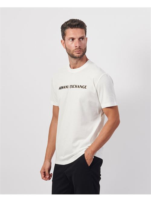 T-shirt uomo AX basic girocollo con logo ARMANI EXCHANGE | XM000127-AF10356U0009